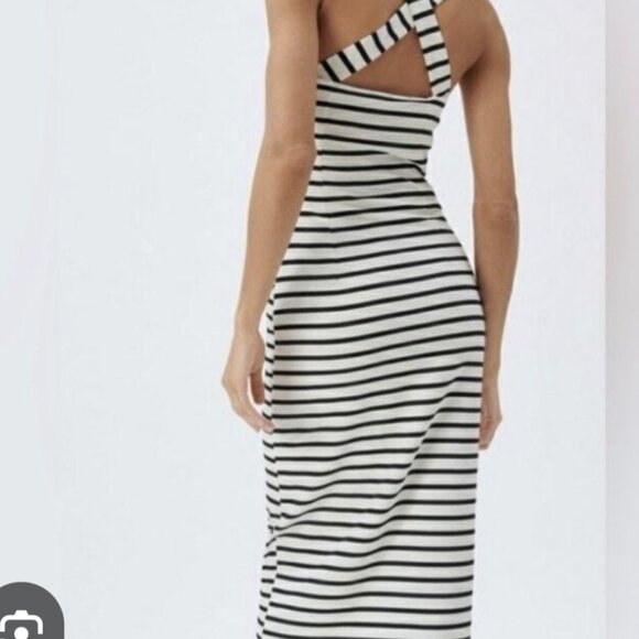 Zara Long Striped Dress - Picture 1 of 7